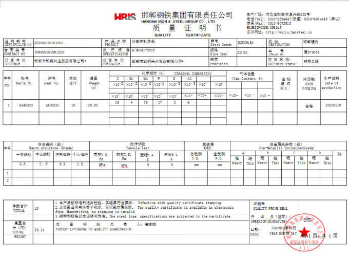 En ISO13918 ML18AL M10 delle BS alle ancore sismiche del cuneo M25 2
