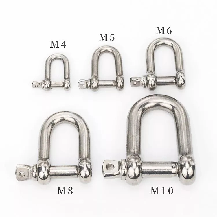 Rigging Hardware Forging Parts Us Type G210 G209 G2150 G2130 Die Forging Marine Stainless Steel Forged Chain Lifting Shackle D Shackle Bow Shackle