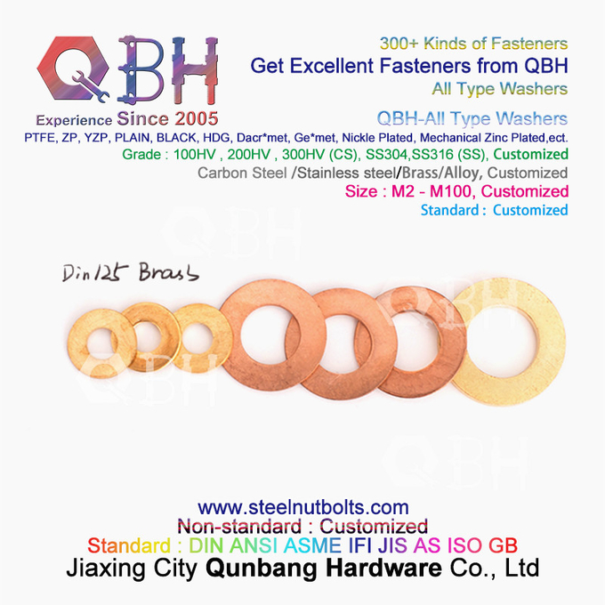 La primavera piana Tutto tipa di QBH DIN125 DIN127 F436 F436M F959 F959M DIN434 DIN436 NFE25-511 ha affusolato la rondella quadrata rotonda dentata 2